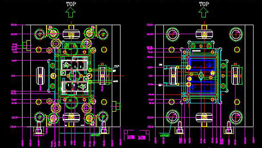 injection mould move&fix half