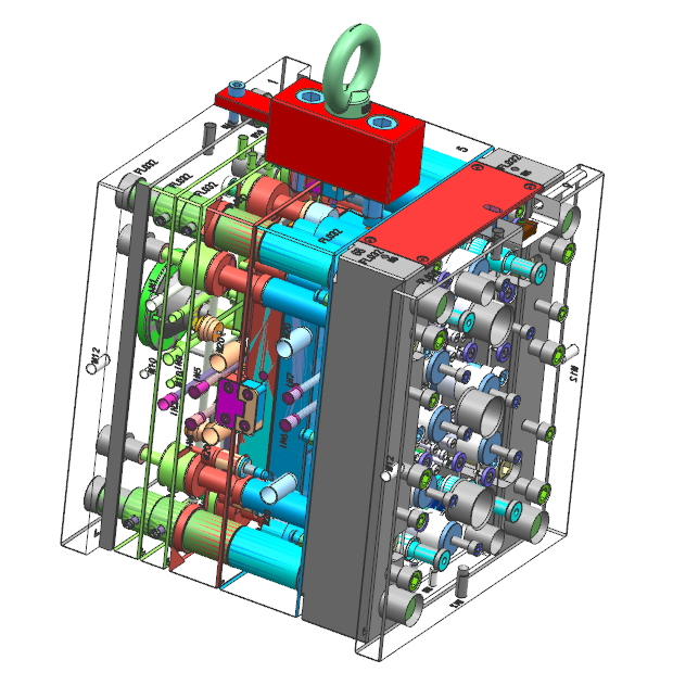 Injection mould Assembly diagram