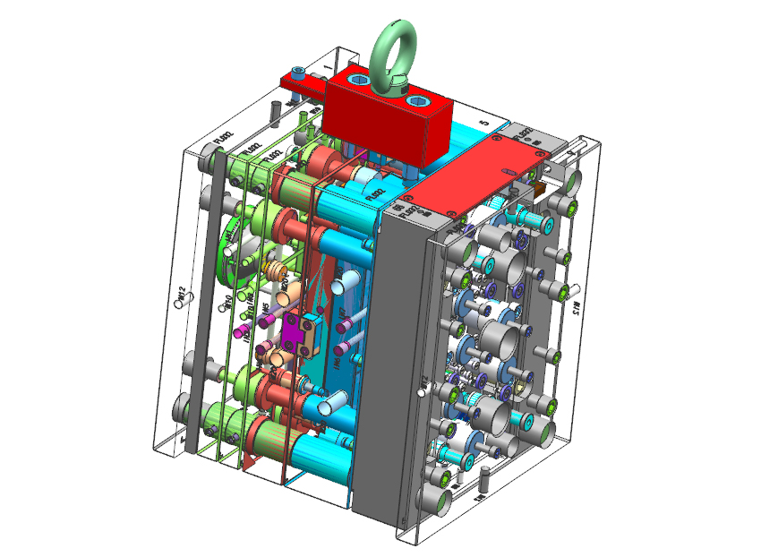 3D cold runner injection mold Case 1