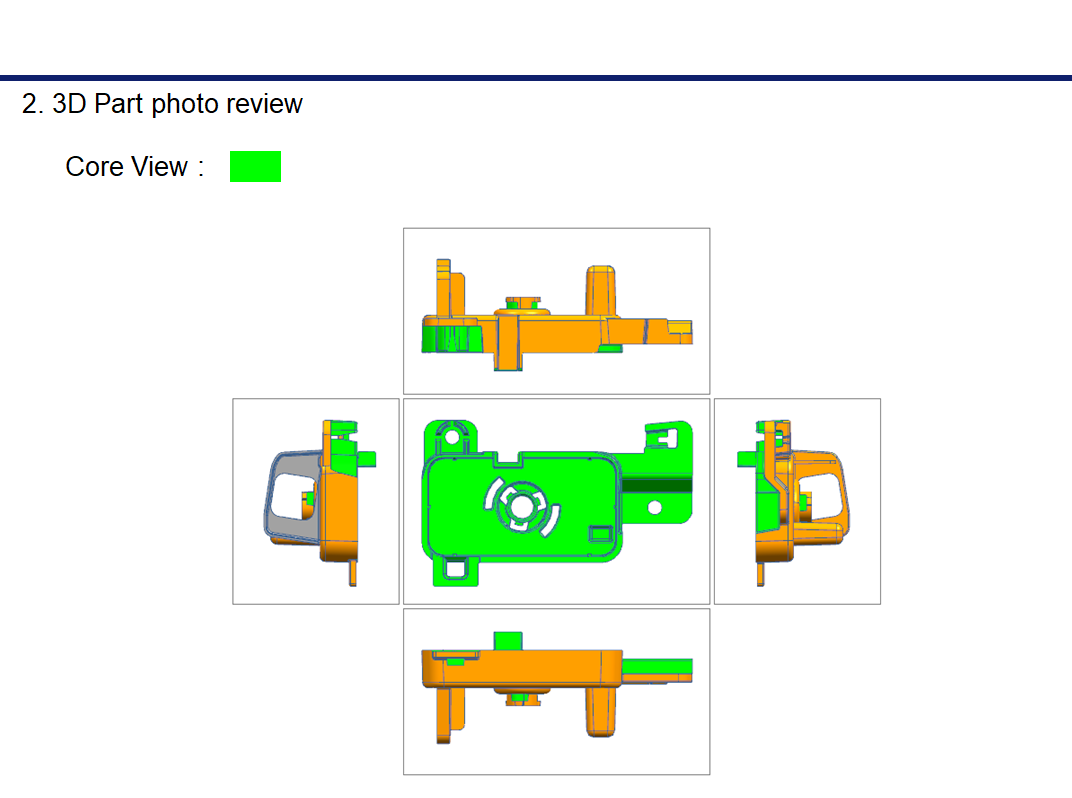 Core Side 3D Product Drawing