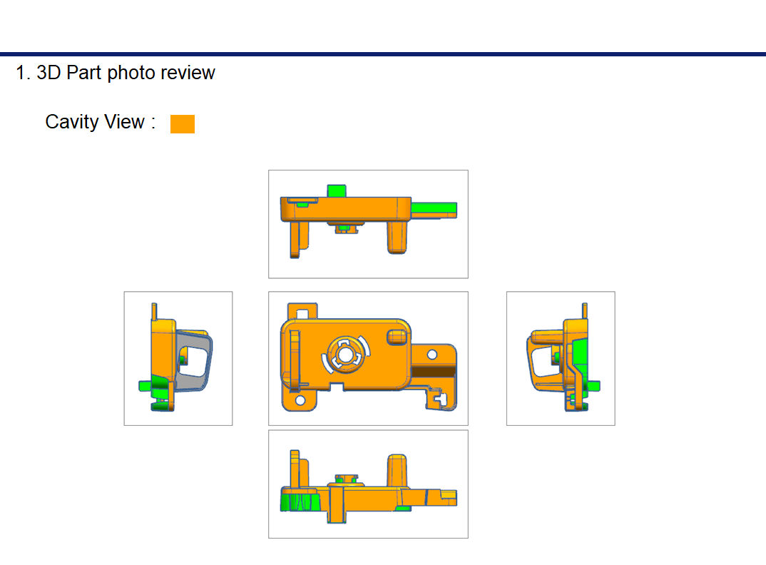 Cavity Side 3D Product Drawing